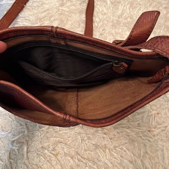 Duluth Trading Co Brown Leather Crossbody Bag - Picture 7 of 16